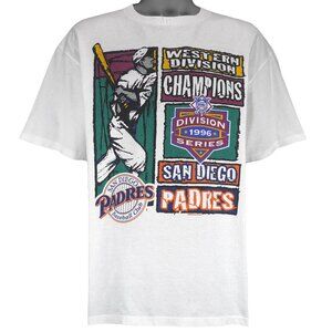 Vintage San Diego Padres, Division Series T-Shirt 1996 Large – Vintage Clothing